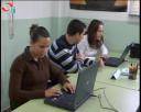 Alumnos trabajando en la Empresa Simulada