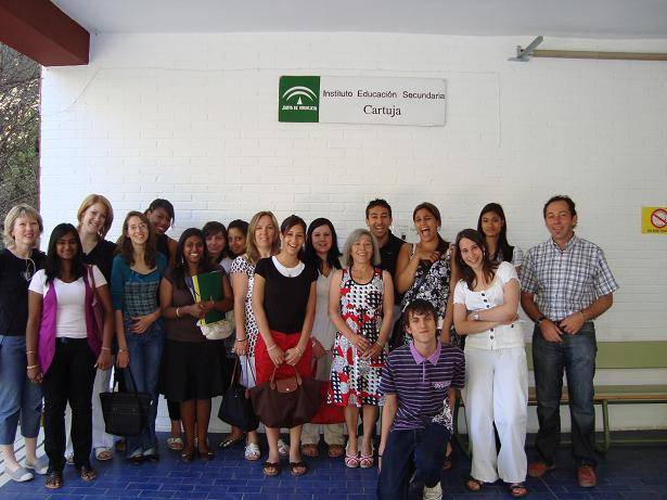 Alumnado del Lycée Professionel en Granada