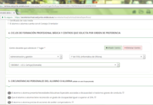 Nota aclaratoria para los alumnos que van a realizar la preinscripción en Formación Profesional Básica